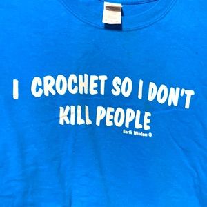 Blue XL earth wisdom Tee